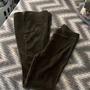 Aerie Olive Ribbed Leggings